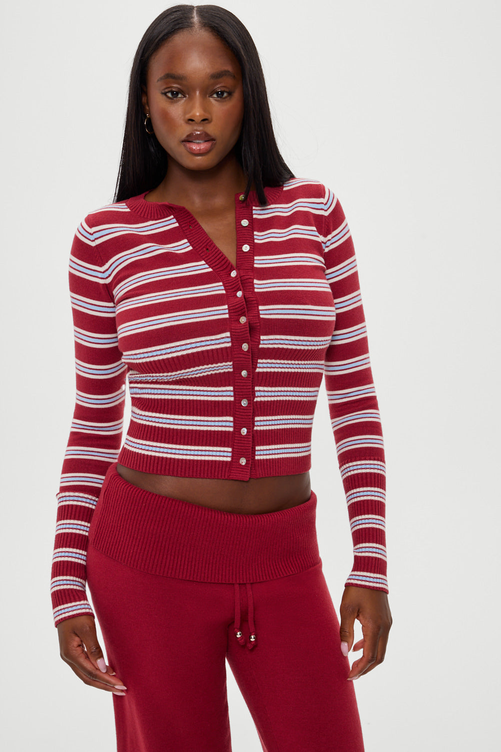 Frankiesbikinis-LenonSweater-CollegiateStripe-Front2