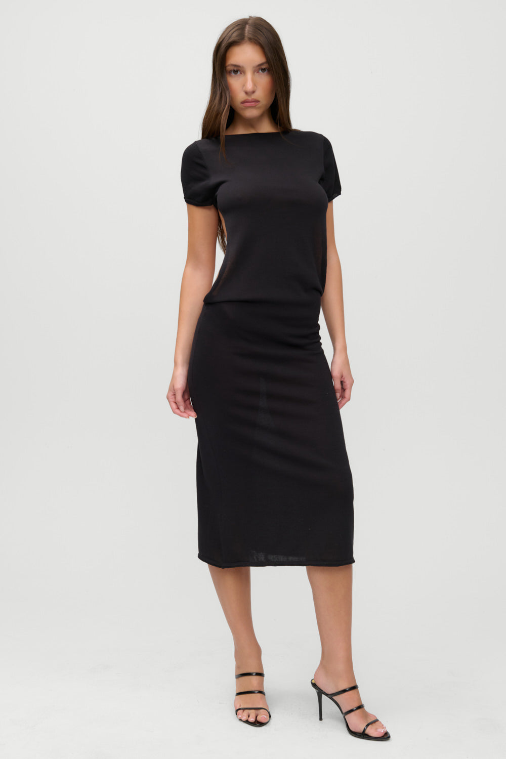 Frankiesbikinis-RosalieDress-Black-Front
