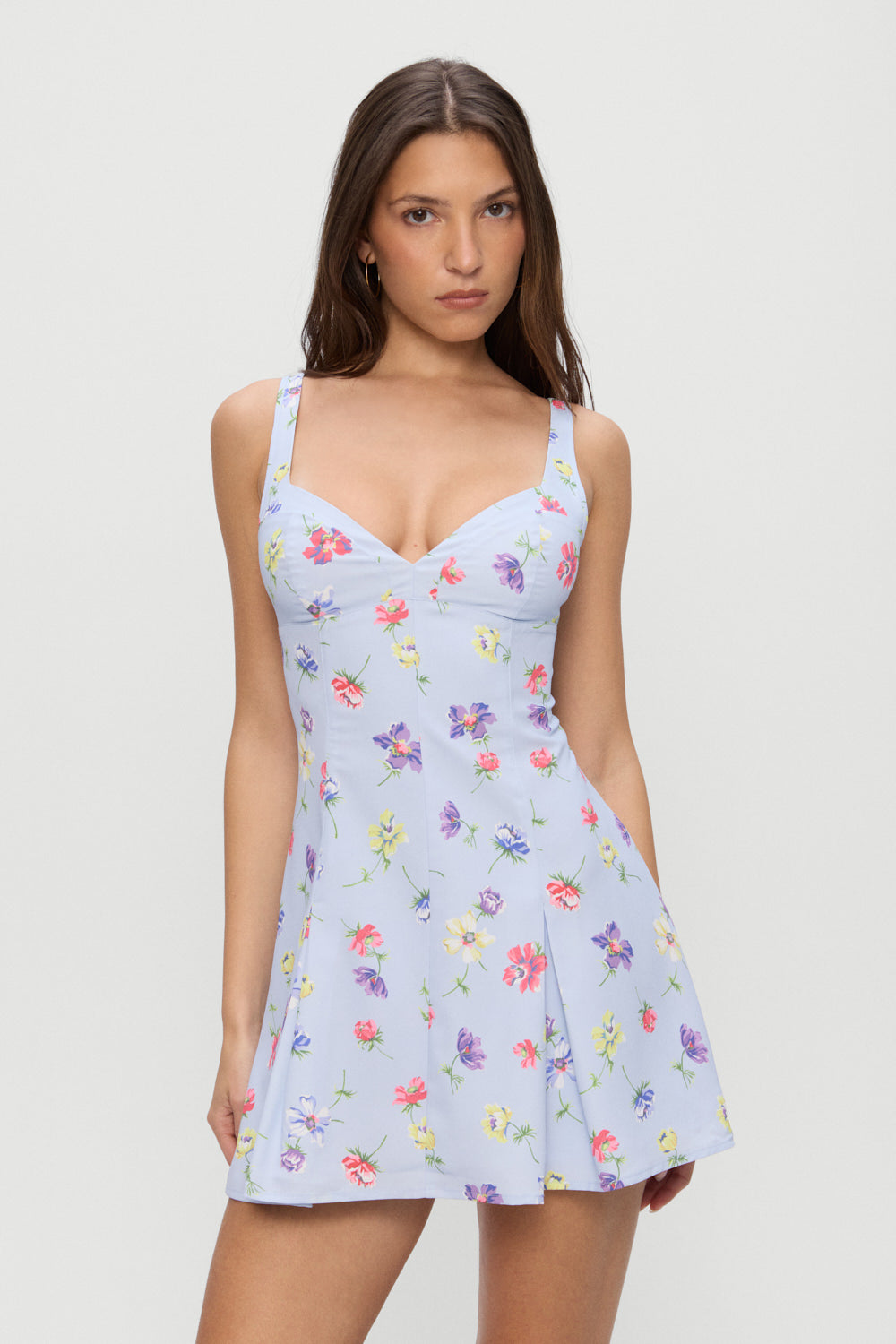 Frankiesbikinis-SirenDress-FreshFlorals-Front