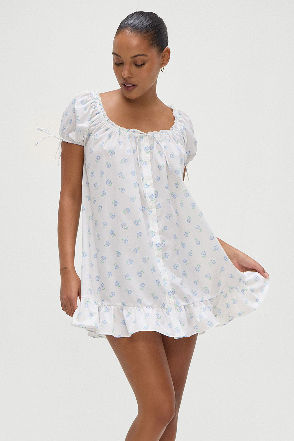 Frankiesbikinis-StarletDress-PeriwinklePrint-FrontZoom-2